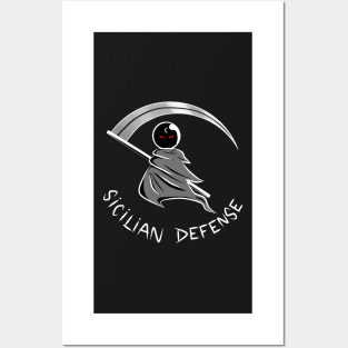 Chess Opening Sicilian Defense Specter Posters and Art